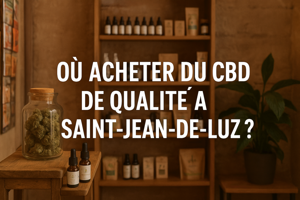 Boutique de CBD à Saint-Jean-de-Luz avec fleurs, huiles et tisanes de qualité